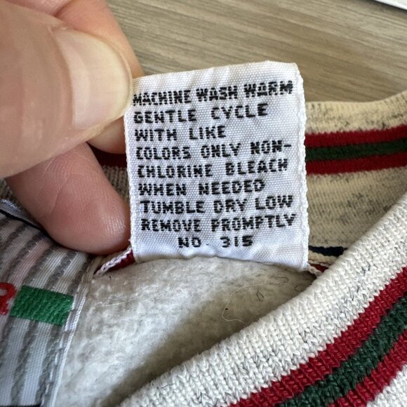 Vintage McGregor‎ Retro Sports Crewneck Henley Sweatshirt Mens XXL Grey Red - Picture 4 of 12